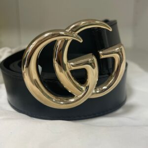 Cintura marmont nera argento - Gucci