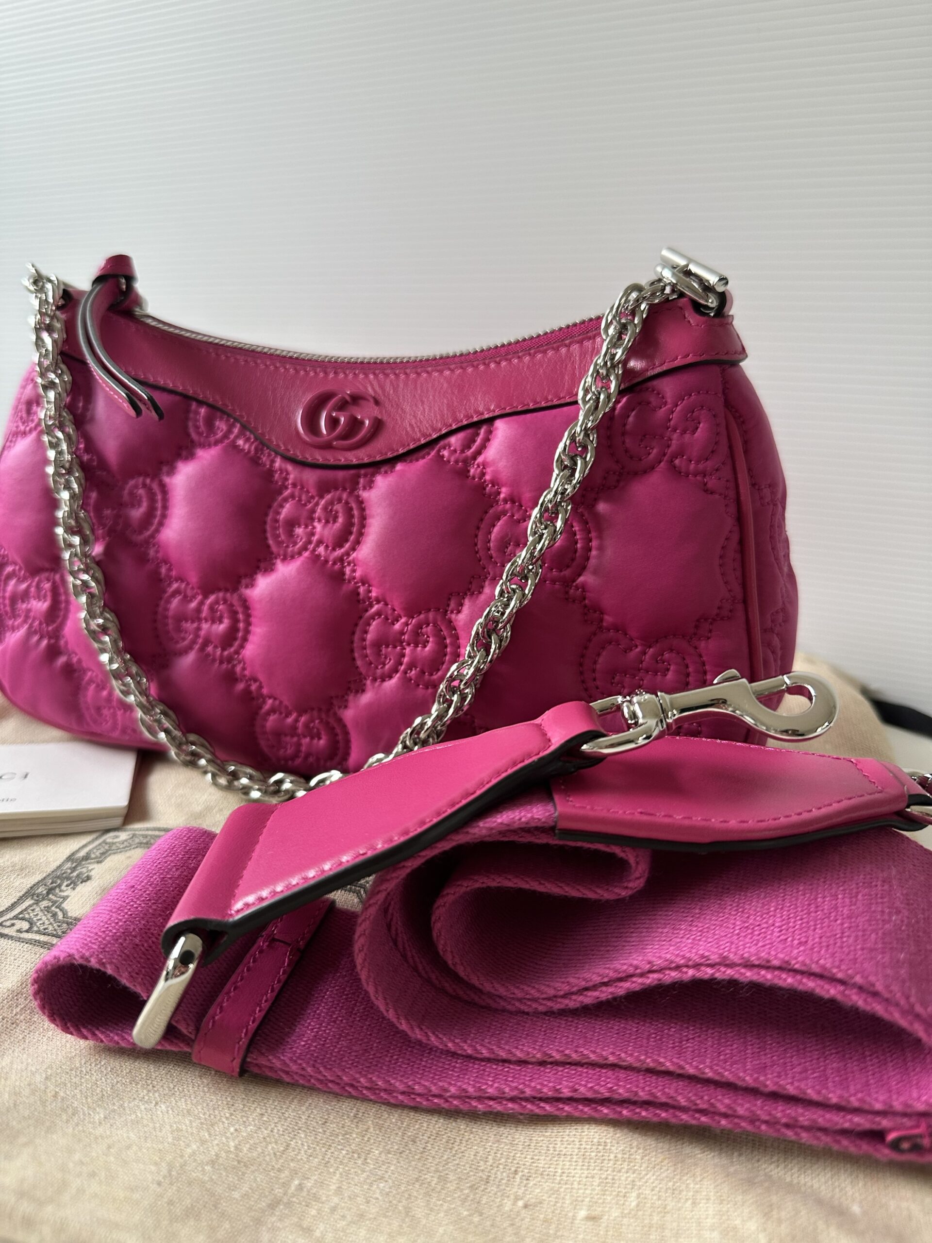 Borsa GG Matelassé fucsia - Gucci - immagine 14