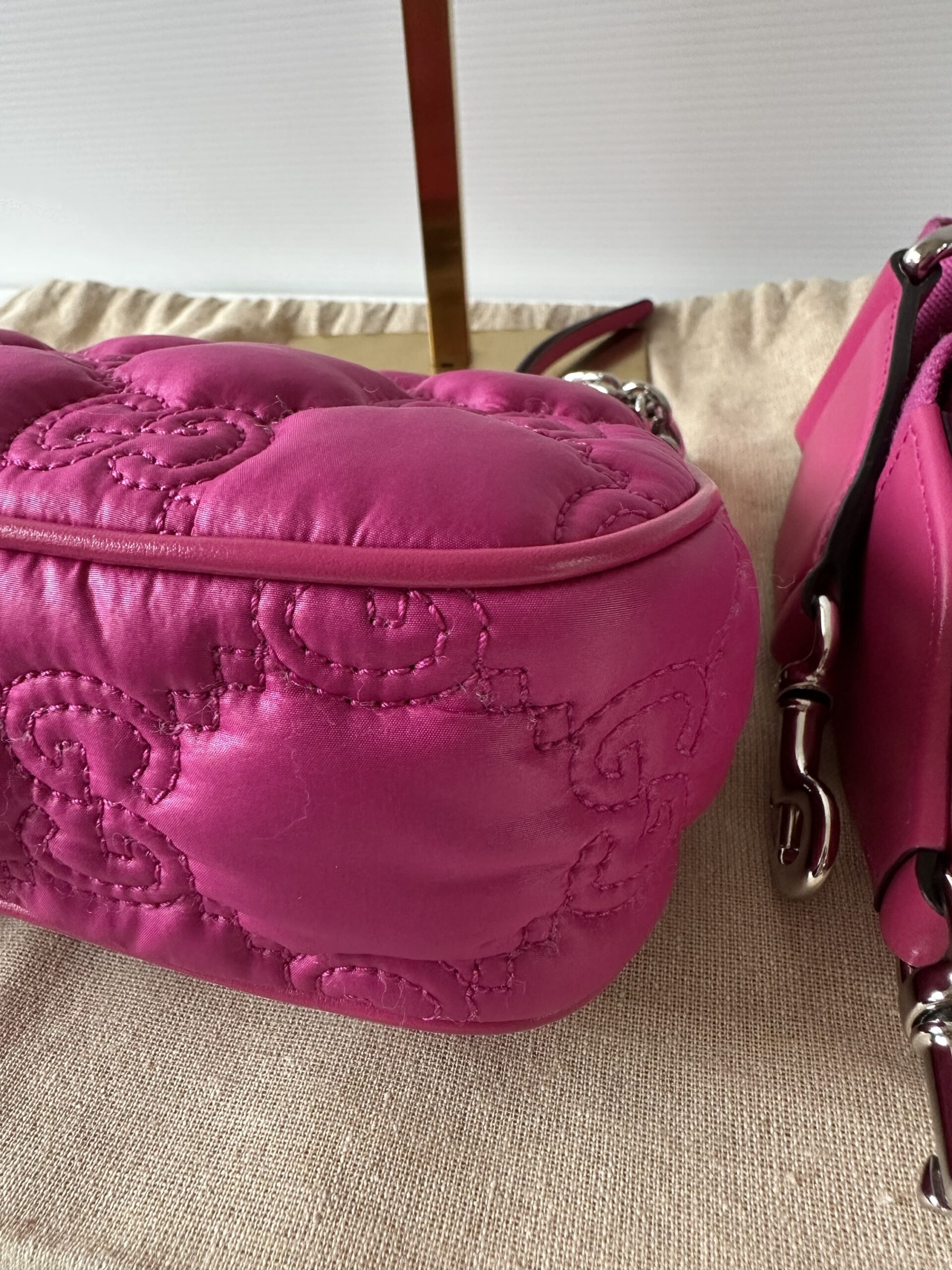 Borsa GG Matelassé fucsia - Gucci - immagine 9