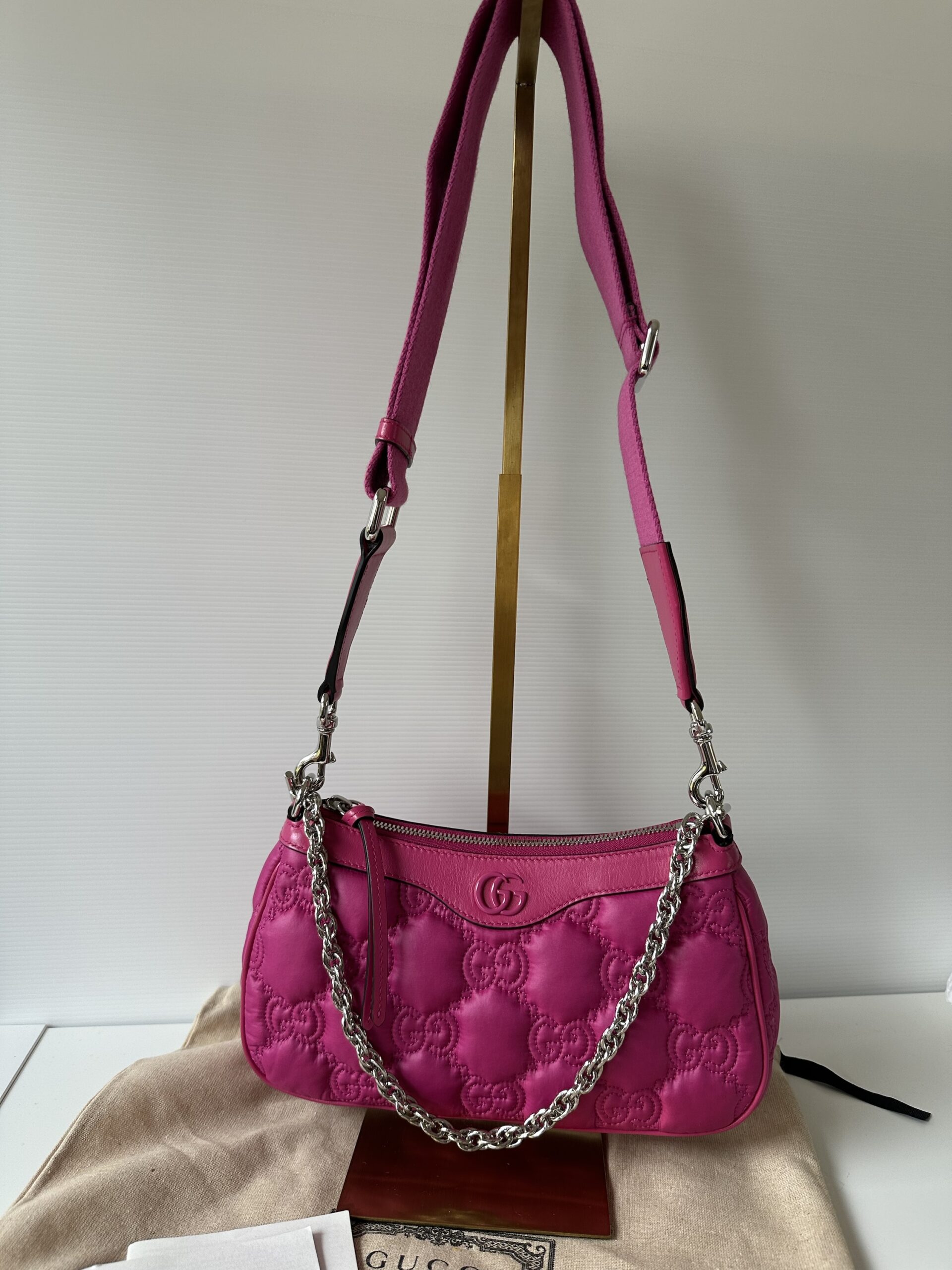 Borsa GG Matelassé fucsia - Gucci